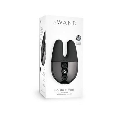 Le Wand Chrome Double Vibe - Black