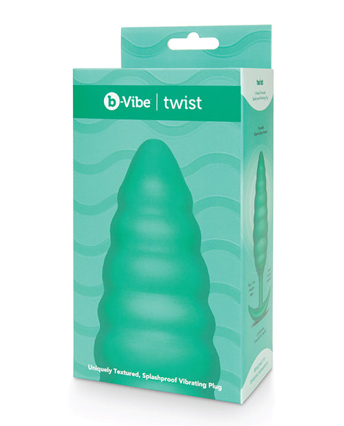 B-vibe Twist Texture Vibrating Plug X Zoe Ligon - Green