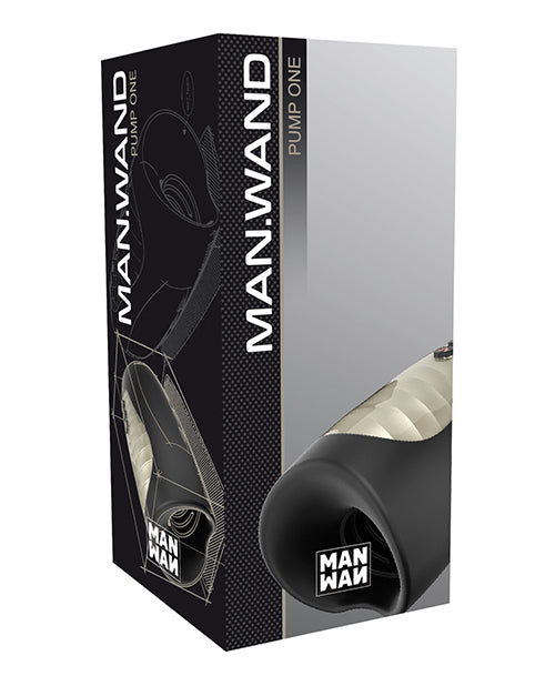 Man Wand Pump One Masturbator-  Black