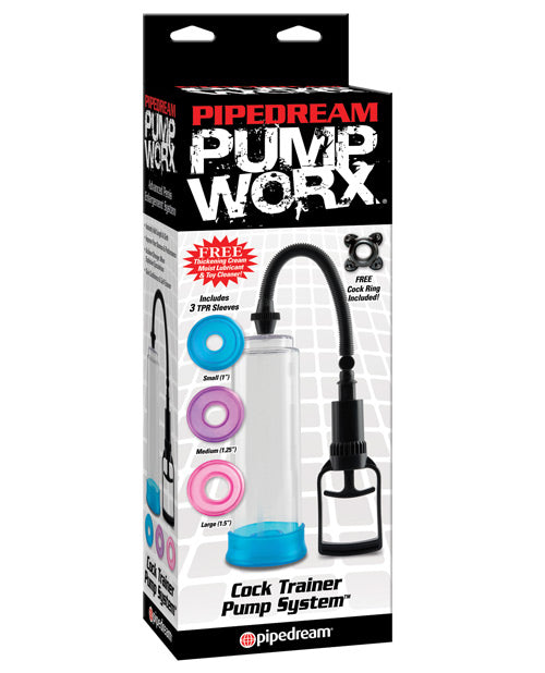 Pump Worx Cock Trainer Pump System W/3 Tpr Sleeves