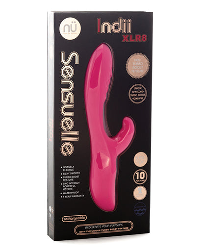 Sensuelle Indii Rabbit Xlr8 Turbo Boost - Pink