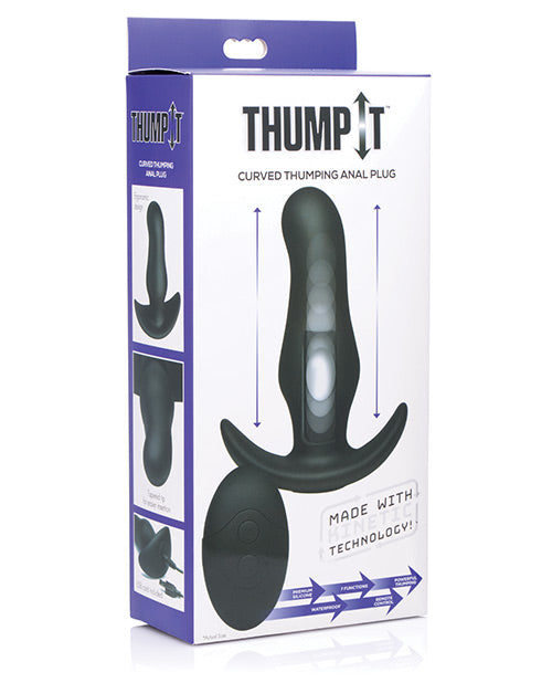 Thump It 7x Curved Silicone Butt Plug