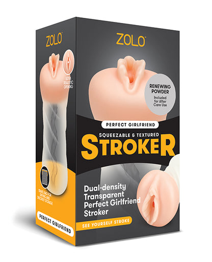 Zolo Perfect Girlfriend Dual Density Transparent Stroker