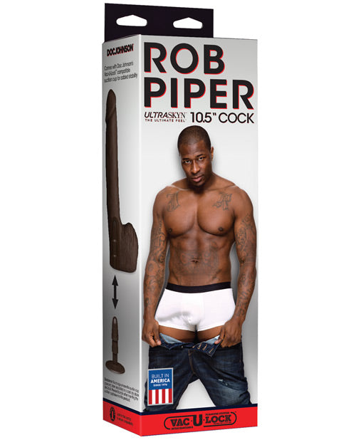 Rob Piper Cock W/balls & Suction Cup - Chocolate