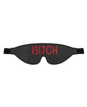 Shots Ouch Bitch Blindfold - Black